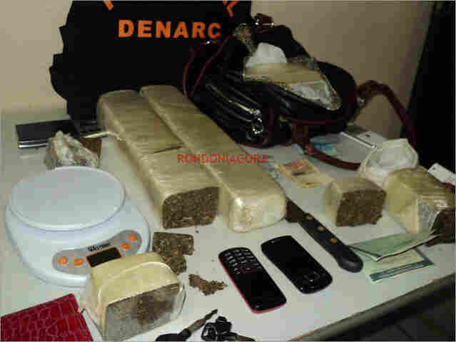 Denarc apreende aproximadamente 6 kg de maconha em Porto Velho