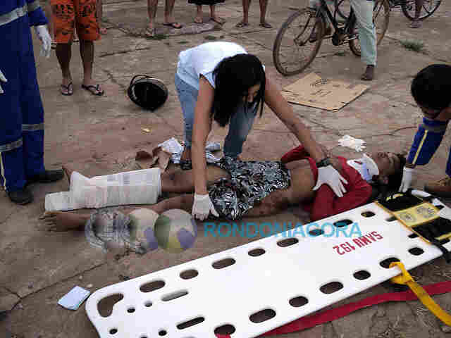 Acidente por pouco não mata motociclista no dia do aniversário em Porto Velho; fotos