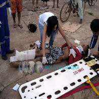 Acidente por pouco não mata motociclista no dia do aniversário em Porto Velho; fotos