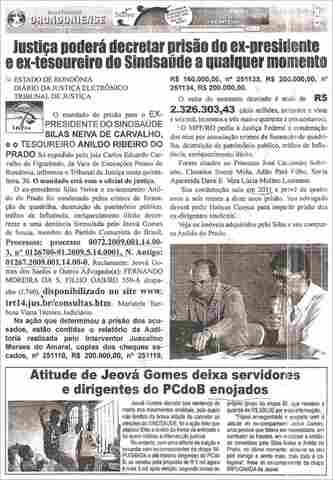 Jogo sujo: Chapa falsifica jornal para tentar vencer eleições no Sindsaúde acusando Silas Neiva
