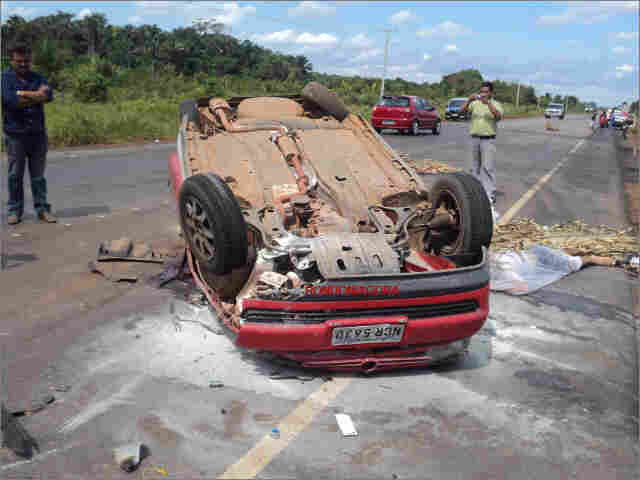 Casal que voltava de pescaria morre em acidente de trânsito