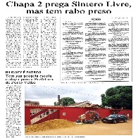 Chapa 2 prega Sintero Livre, mas tem rabo preso