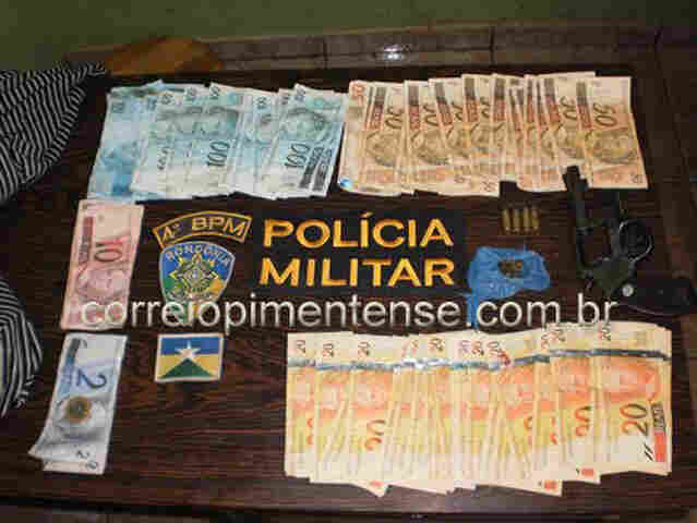 PM prende dois após assalto em lotérica