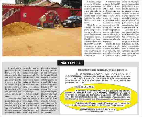 Rilmacy abriu empresa de fachada para fazer contrato com a Prefeitura