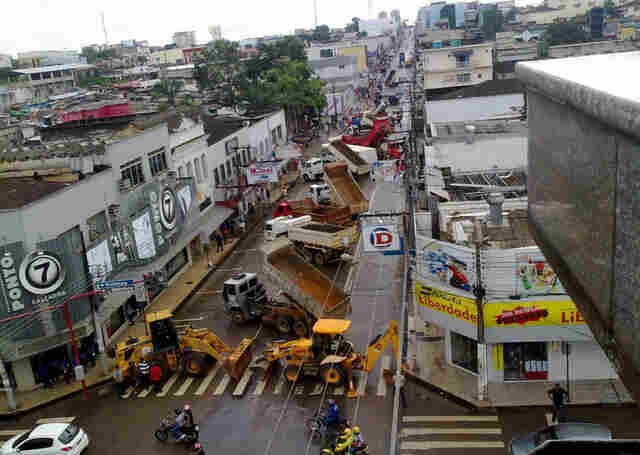 Internautas divulgam imagens do caos na Avenida 7 de &#83;etembro; Confira