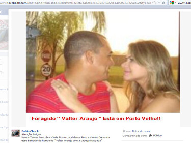 Suposta foto de Valter Araújo após prisão circula na internet