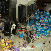 MAIS UM CAIXA ELETRONICO É EXPLODIDO EM PORTO VELHO; Foto