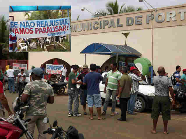 Sindeprof organiza protesto na Câmara exigindo aumento salarial