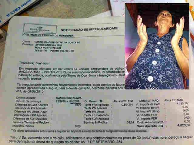 Eletrobrás cobra divida de quase R$ 5 mil de aposentada