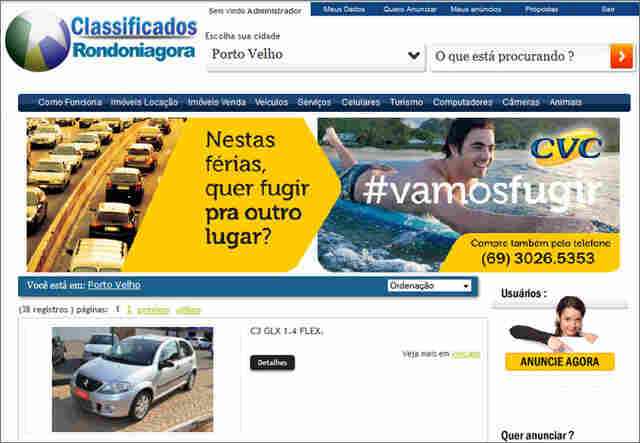 CONFIRA: CLASSIFICADOS INOVADOR E GRATUITO DO RONDONIAGORA