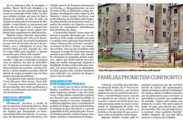 NAZIF TERÁ OBRIGAÇÃO DE DESPEJAR 3.200 PESSOAS