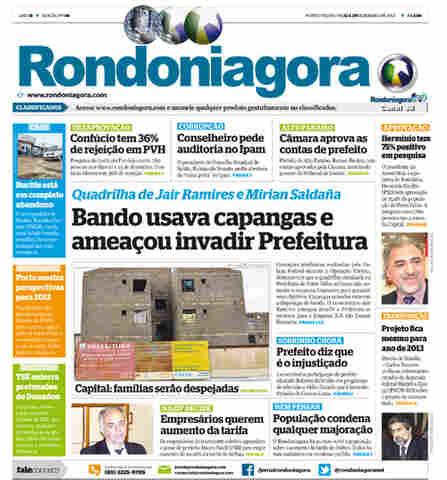 CONFIRA A ÍNTEGRA DA VERSÃO SEMANAL IMPRESSA DO RONDONIAGORA
