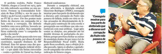 Novos prefeitos: Padre Franco enfrenta denúncias eleitorais