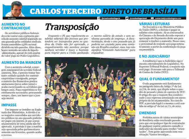 Servidor mantém cautela sobre Transposição