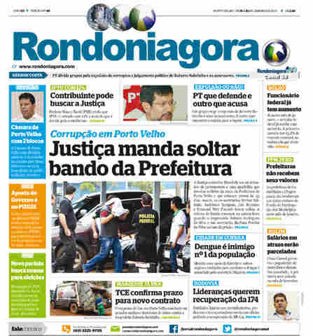 CONFIRA A ÍNTEGRA DA VERSÃO SEMANAL IMPRESSA DO RONDONIAGORA
