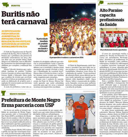 Vale do Jamari: Confira notícias de Buritis, Alto Paraíso e Montenegro