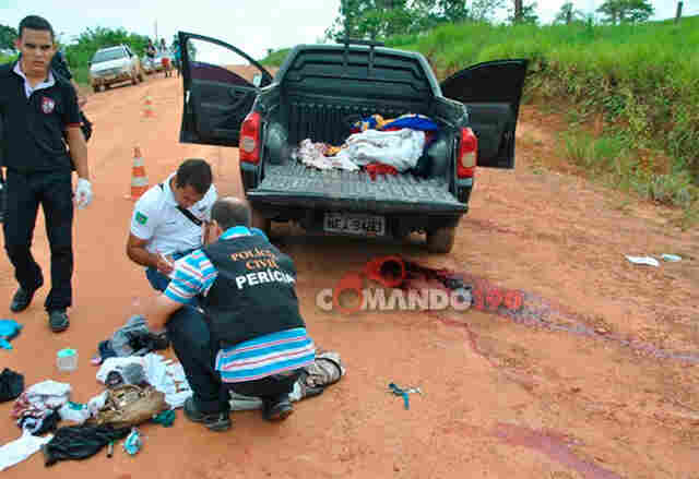 Família é &#101;xecutada a tiros em Ji-Paraná