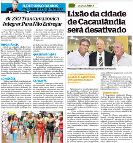 Vale do Jamari: Prefeito de Cacaulândia trabalha para acabar com lixão