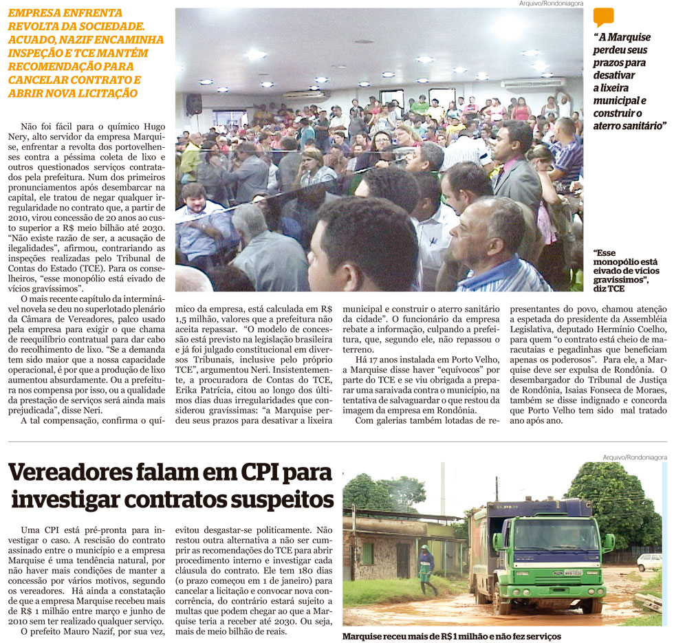 Marquise acha meio bilhão pouco