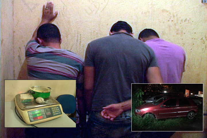 Trio que estava sendo investigado há 30 dias cai com crack