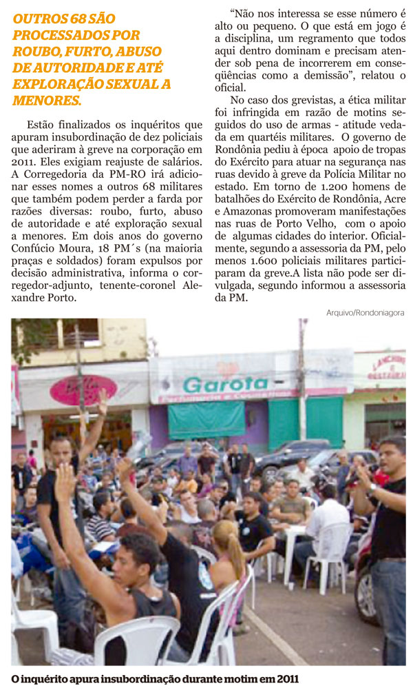 Polícia Militar prepara expulsão de 10 militares