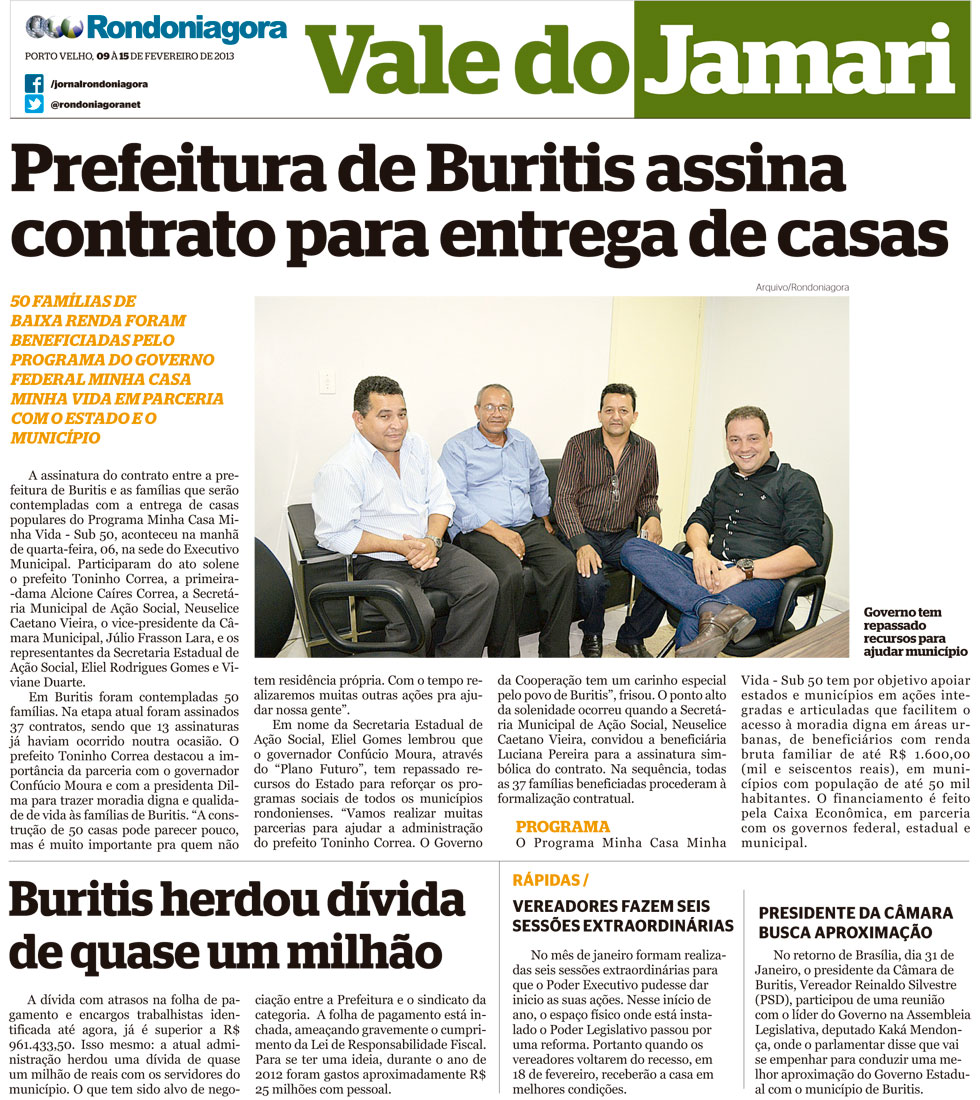 Vale do Jamari: Confira o noticiário da região