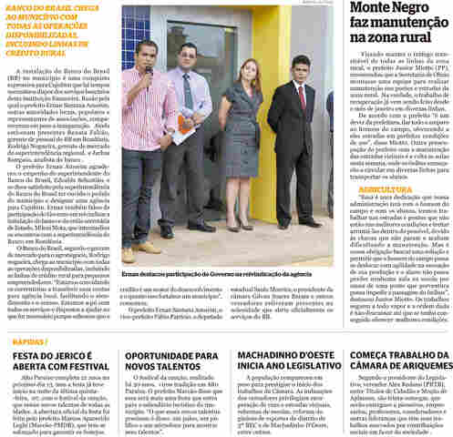 Cujubim ganha agência bancária