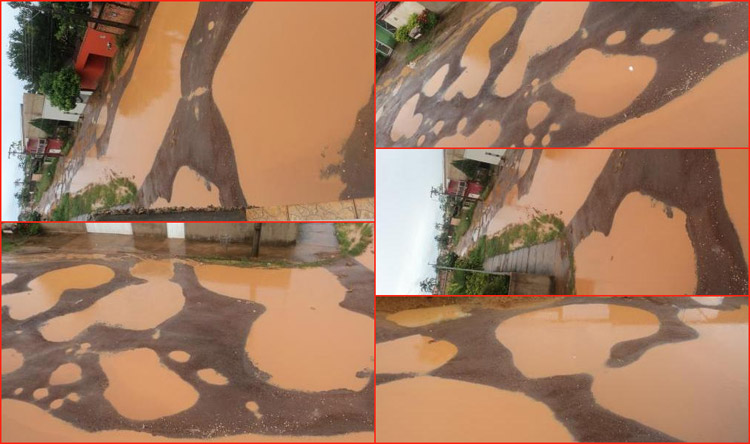 Moradora mostra Avenida Jatuarana e próximas totalmente destruídas em Porto Velho