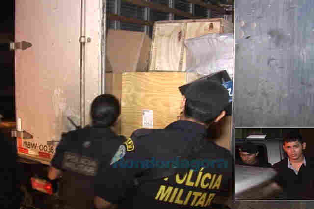 PM RECUPERA CARGA ROUBADA DA TAM AVALIADA EM R$ 100 MIL E PRENDE DOIS