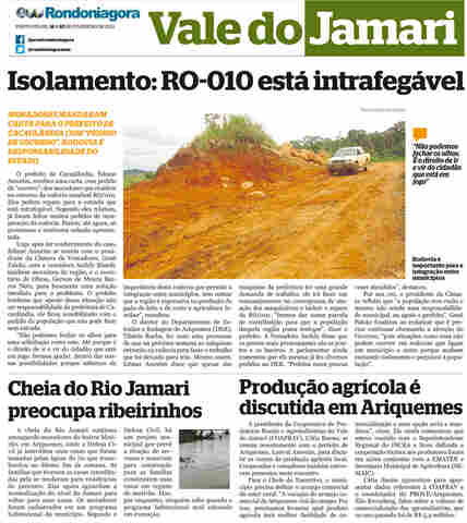 Vale do Jamari: Isolamento da RO-010