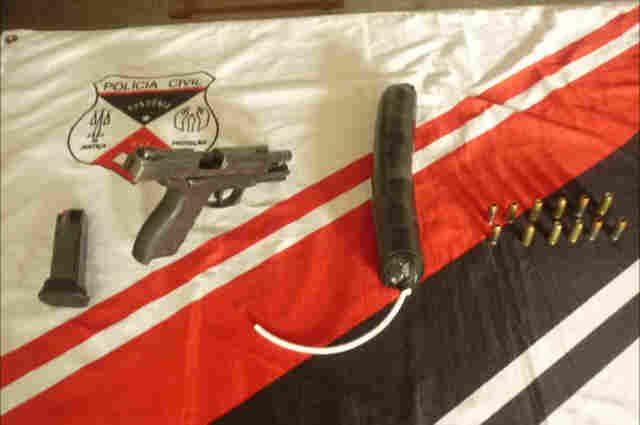 Polícia Civil apreende artefato explosivo de alto poder destrutivo e arma de uso exclusivo