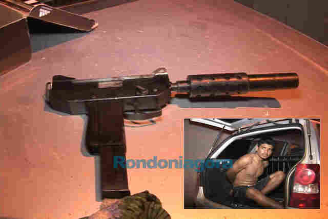 JOVEM DE 20 ANOS É PRESO COM METRALHADORA ISRAELENSE EM CASA NA CAPITAL