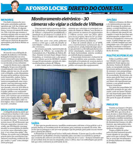 Vilhena poderá ser a cidade mais vigiada do Estado
