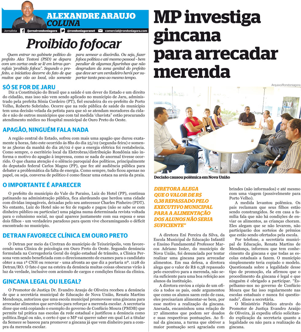 As notícias da região central com Alexandre Araújo