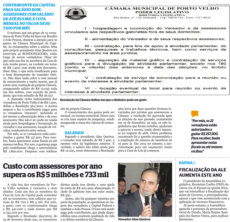 VEREADORES TÊM MAIS DE R$ 7 MILHÕES PARA GASTAR