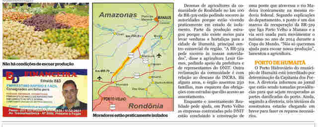 População da BR-319 pede socorro