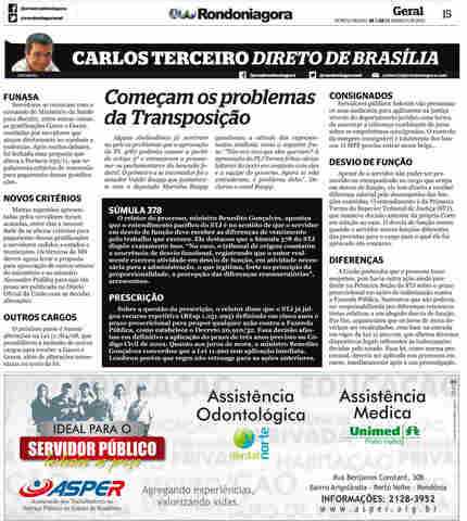 Coluna do Carlos Terceiro; Direto de Brasília