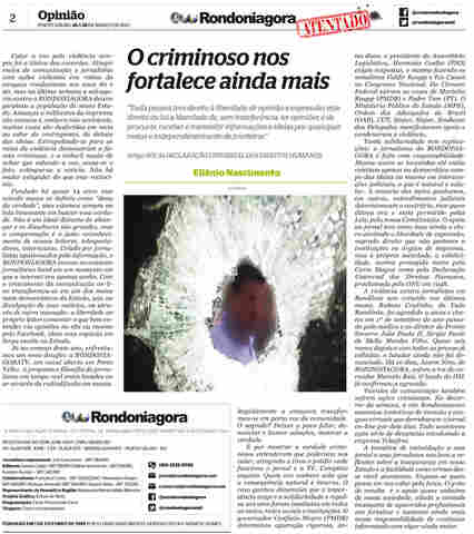 O criminoso nos fortalece ainda mais