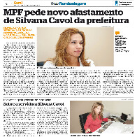 MPF pede novo afastamento de Silvana Cavol