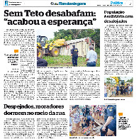 Moradores do bairro Jardim Santana III são despejados