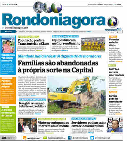 Confira a íntegra da versão impressa do Rondoniagora