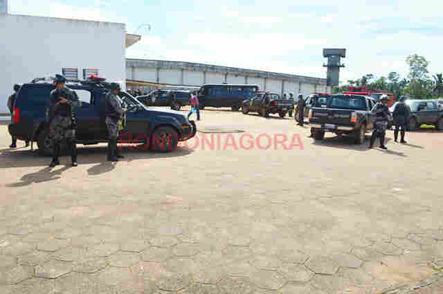 COE de Porto Velho faz treinamento antimotim no presidio Urso Branco; Fotos e vídeo