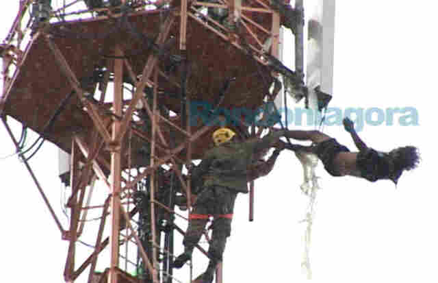 VÍDEO MOSTRA HOMEM SE JOGANDO DE TORRE EM PORTO VELHO