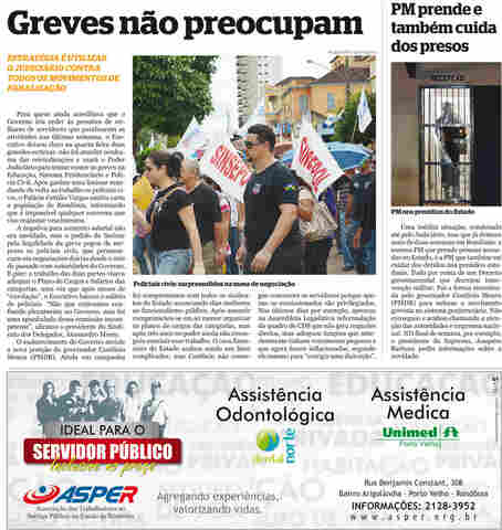 GREVES AVANÇAM E GOVERNO APOSTA TUDO NO JUDICIÁRIO