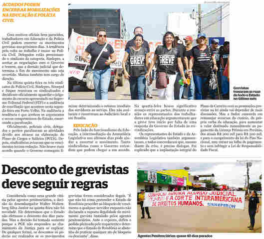 Duas das três categorias em greve podem encerrar paralisações