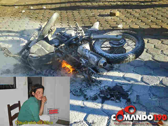 Espancada, namorada vinga surra ateando fogo em moto do agressor; vídeo