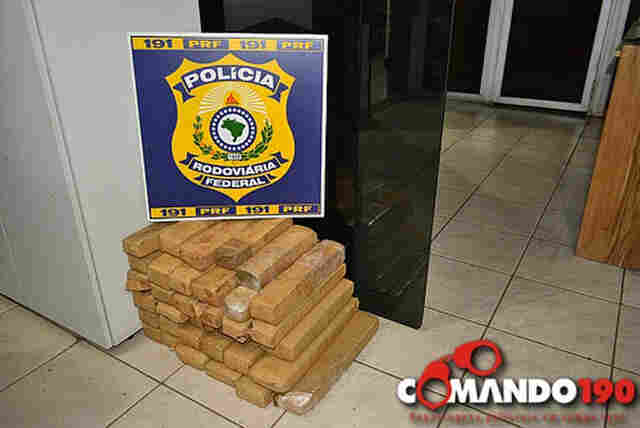 PRF apreende quase 47 quilos de maconha em Ji-Paraná