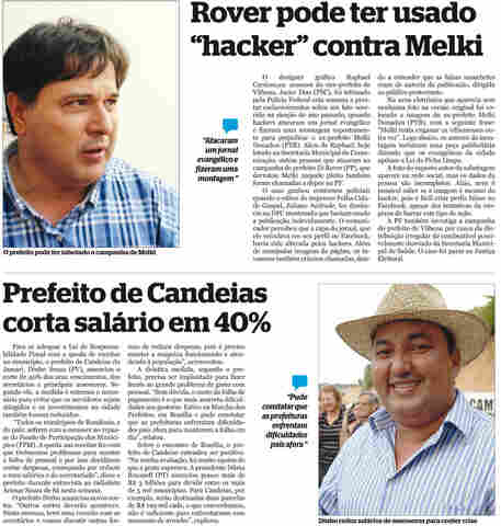 Baixaria em Vilhena: ex-prefeito pode ter sido hackeado