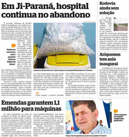 Saúde abandonada em Ji-Paraná: Caos no Hospital Municipal