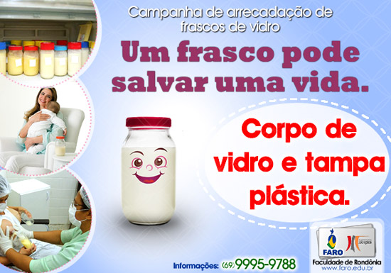 Faro: "Campanha Frascos pela Vida"